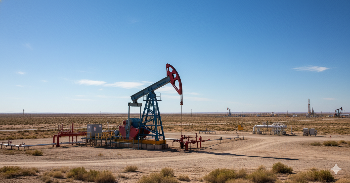 Operación petrolera con monitoreo